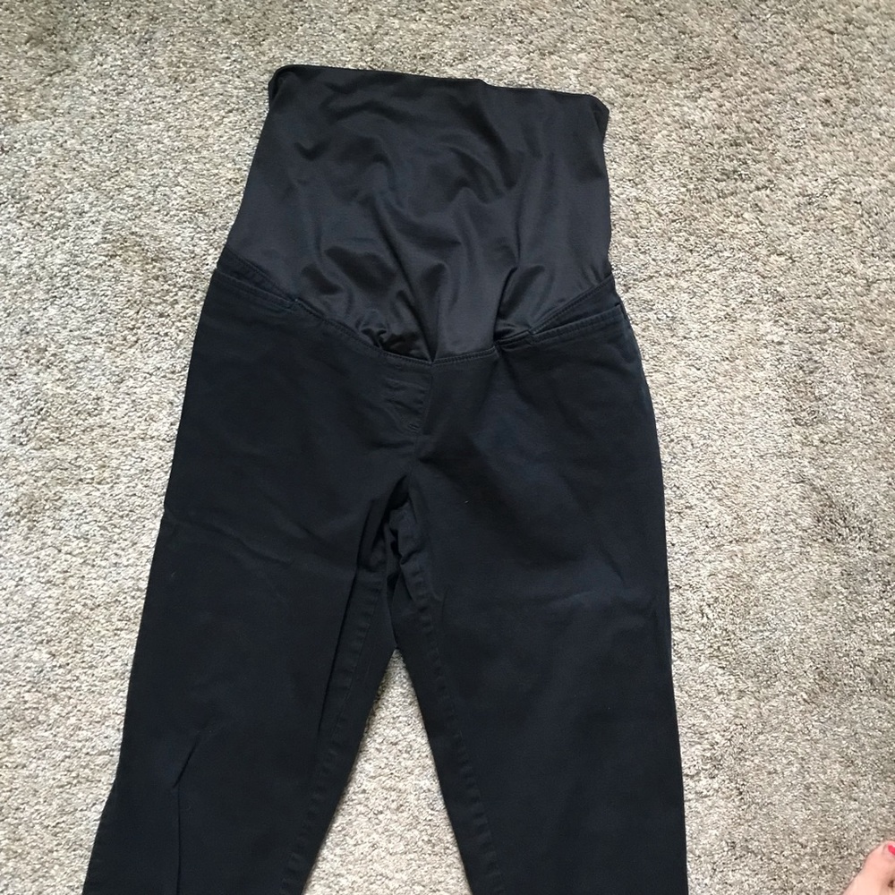 Maternity - black dress skinny capris - LOFT